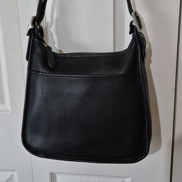 Coach Legacy Bag 9966 Nickel Hardware Vintage Black Leather Shoulder Bag - Picture 5 of 16